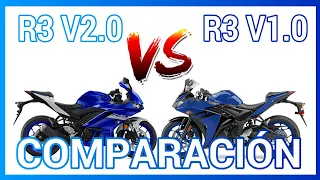 Yamaha R3 V1.0 vs Yamaha R3 V2.0 // Comparacion