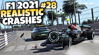 F1 2021 REALISTIC CRASHES #28