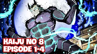 The foolish guy transforms into a Kaiju with overwhelming power. Kaiju 8 Ep 1-4. Anime recap