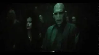 Voldemort Pushes Bellatrix - Forbidden Forest