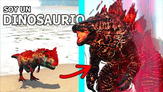 LA HISTORIA DEL DINOSAURIO ABYSS GODZILLA DIOS! Evoluciono en Kaiju destructor ARK Soy un Dinosaurio