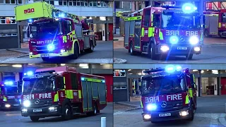 London Fire Brigade: FULL HOUSE RESPONSE A21 + G272 - High-Rise Fire Alarm!