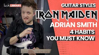 Steal These 4 Adrian Smith of Iron Maiden Guitar Techniques