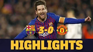 BARÇA 3-0 MANCHESTER UNITED | Match highlights