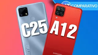 Realme C25 VS Samsung Galaxy A12  | Comparativo