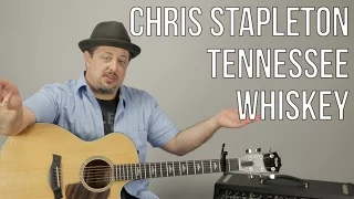 Chris Stapleton - Tennessee Whiskey - Guitar Lesson - How To Play Super Easy Beginner Acoustic