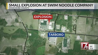 Fire, explosion blows out 50-foot section of wall at Tarboro business