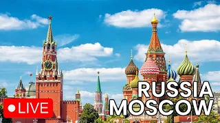 Russia MOSCOW Kremlin Red Square Saturday night LIVE