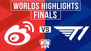 WBG vs T1 Highlights ALL GAMES | Worlds 2023 FINALS | Weibo Gaming vs T1