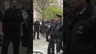 Person sets self on fire outside NY courthouse where Trump trial ongoing