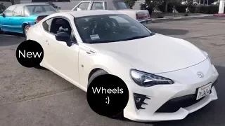 2017 Toyota Gt86 coilover install and new wheels!