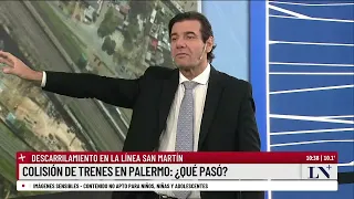 ¿Qué pasó en la colisión de trenes en Palermo?; el análisis de Gustavo Carabajal