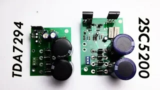 TDA7294 comparison with 2SC5200/1943 Amplifier Design