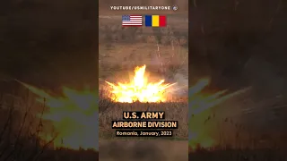The 🇺🇲🇷🇴 U.S. 101st Airborne Division Arrived in Romania #shorts #army