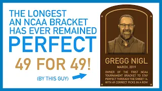 The longest (verified) perfect NCAA tournament bracket