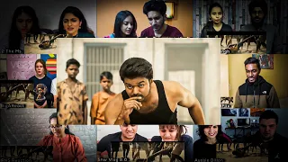 Thalapathy's Vaathi Kabaddi Mass Fight Scene Mashup Reactions | Thalapathy Vijay | #DheerajReaction