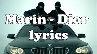 Marin - Dior (Official video) lyrics 2021