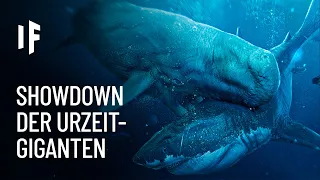 Was wäre, wenn Megalodon gegen Leviathan-Wal kämpft?