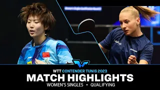 Guo Yuhan vs Chantal Mantz   | WS Qual | WTT Contender Tunis 2023