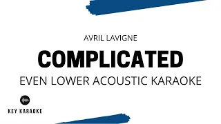 Complicated (Even Lower Key) Acoustic Karaoke/Instrumental Avril Lavigne