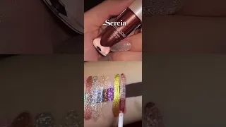 Swatches sombras líquidas Glitter Queen y Shimmer Queen de Corazona #shorts