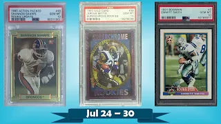 TOP 10 Highest Selling Football Cards from the Junk Wax Era on eBay | Jul 24 - 30, Ep 77