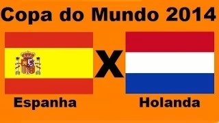 Espanha 1 x 5 Holanda - Copa do Mundo 2014 Brasil - Grupo B - Jogo Completo Audio TV Globo