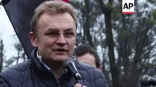 Memorial and funeral for Maidan protester in Lviv