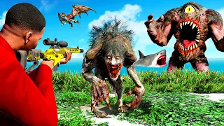 Hunting SMALL to BIGGEST MONSTERS in GTA 5!