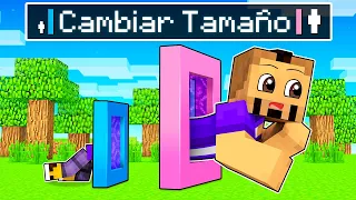 Trolleé a mi Amigo con Portales de Tamaño en Minecraft!