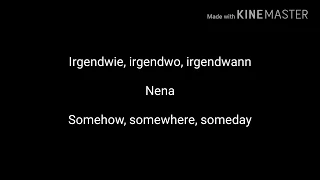 Irgendwie irgendwo irgendwann nena lyrics English translation