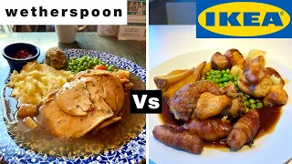 Christmas Dinner! - Wetherspoons Vs IKEA - Who Wins?