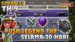 TH 9 Push ke Liga Legenda di tahun 2023! - Strategi TH 9 | COC Indonesia