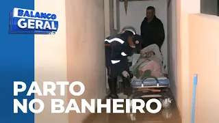 Mulher não sabia que estava grávida dá à luz no banheiro de casa