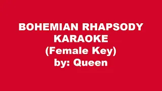 Queen Bohemian Rhapsody Karaoke Female Key