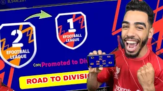 I FINALLY REACHED DIVISION 1🔥 Gameplay  eFootball 22 mobile 🔥 Division 3 to Division 1