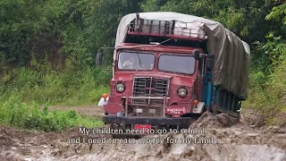 Monsoon season on Myanmar’s mountain roads