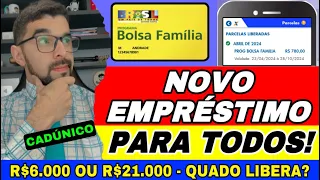 NOVO EMPRÉSTIMO PARA TODOS DO BOLSA FAMÍLIA: SERÁ R$6.000 OU R$21.00? QUANDO COMEÇA? JÁ LIBEROU?