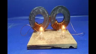 Free energy light bulb 12V with magnets easy at home - Science projects 2018