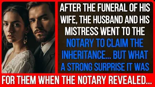 The notary read the will, and the husband with his mistress couldn't utter a single word...