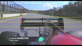 2021 Brazil 44 Hamilton rear wing DRS 330km/h