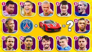 Guess the Player by Their CAR and CLUB 🚘💯 What Cars do the Players Ride? | Ronaldo, Messi, Neymar