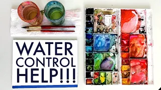 THREE Water Control Tips When Painting With Watercolor