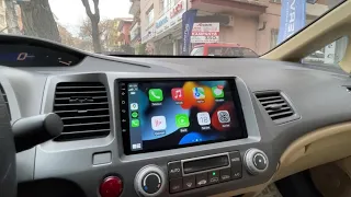 Honda Civic FD6(2007-2012) 9” Android Multimedya Uygulaması(CarPlay-8Çekirdek) HITECH MUSIC ANKARA