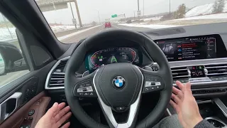 2021 BMW X5 40i Advanced Driving Assistant POV