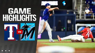 Rangers vs. Marlins Game Highlights (6/01/24) | MLB Highlights