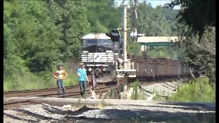NS 9649 Close Call with Pedestrian - Chesterton, IN