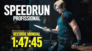 Como ser MUITO RÁPIDO no RESIDENT EVIL 4 REMAKE - Zerando no PRO em 1:47:45 | Record Mundial React!