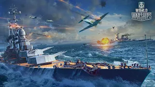 World of Warships - Ушаков супер линкор. Дай бог терпение мне) Стрим №250.
