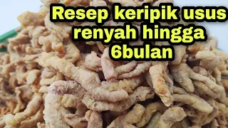 bongkar rahasia keripik usus renyah  hingga 6bulan.cocok buat jualan